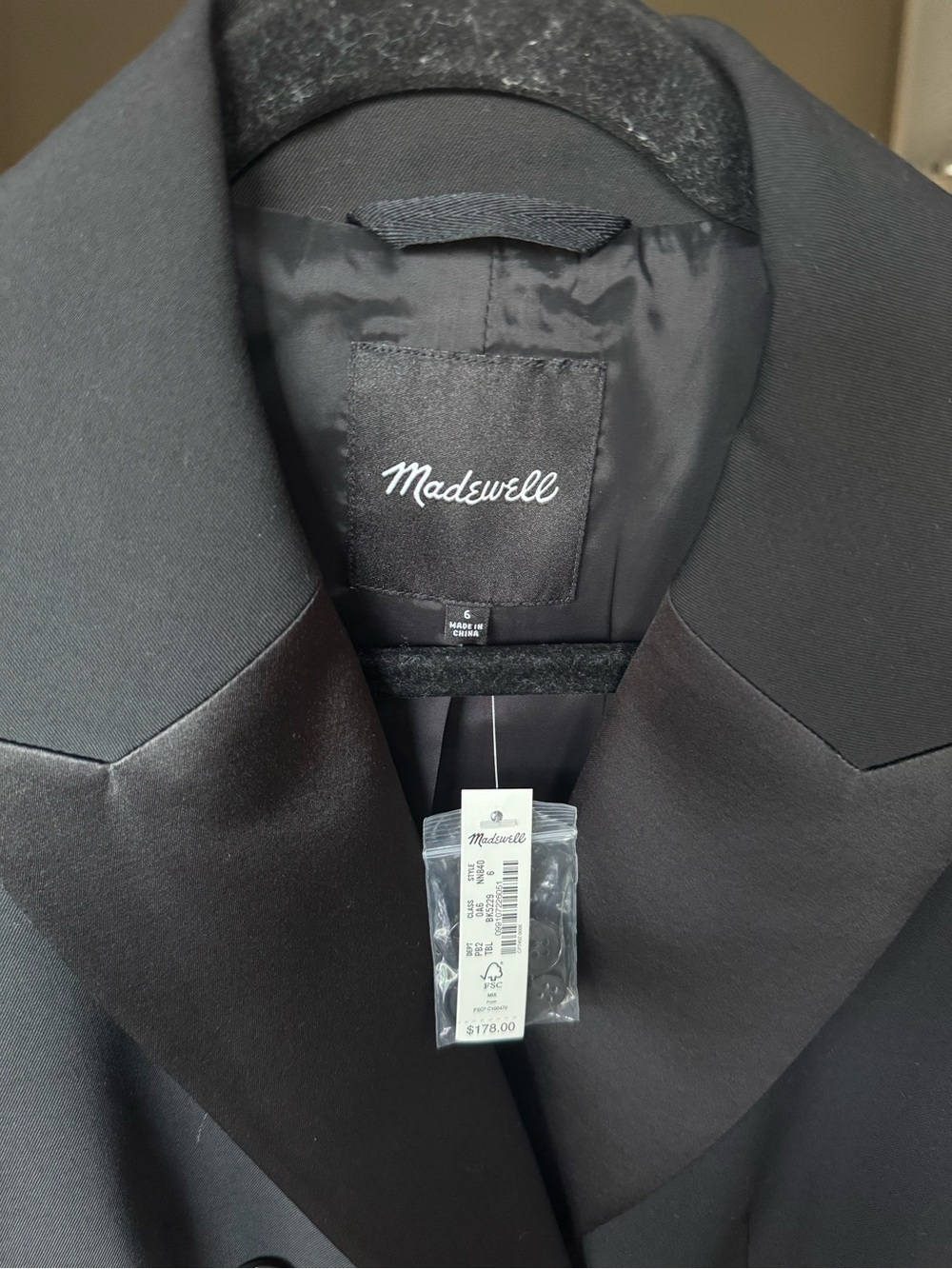 Madewell NWT cropped blazer - Picture 3 of 3